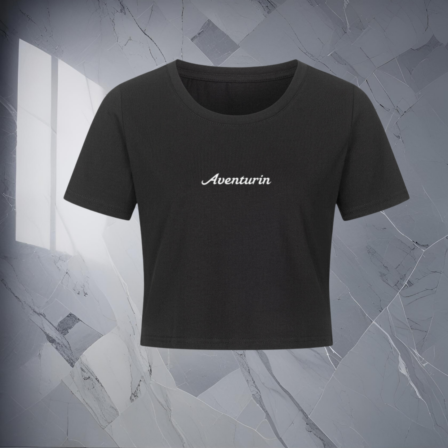 Aventurin Ladies Cropped Shirt Black
