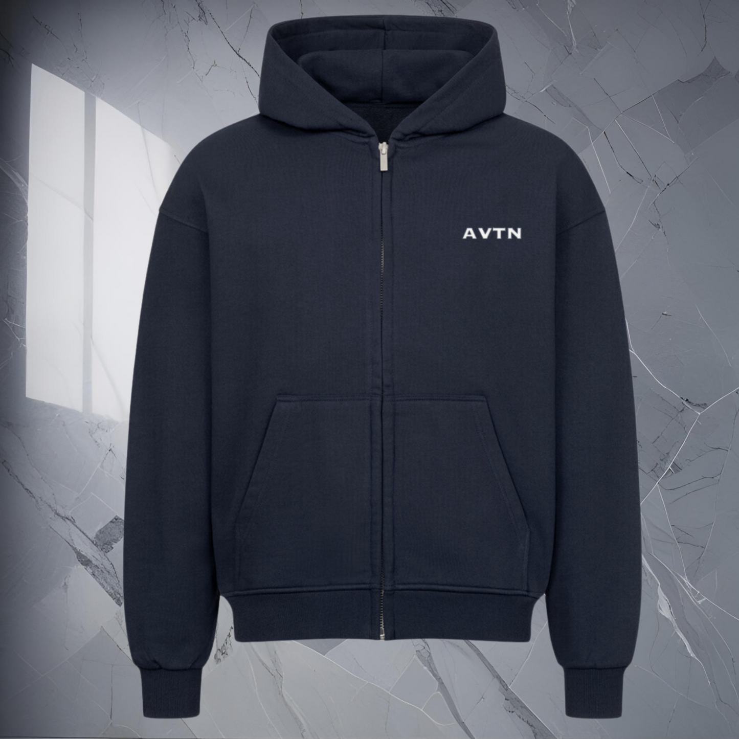 AVTN Oversized Zipper French Navy