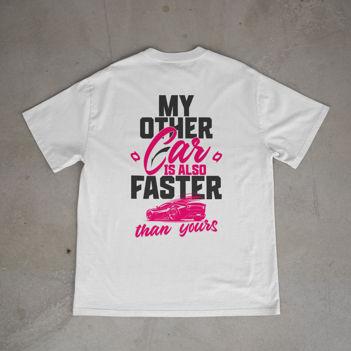 faster than yours oversized tee