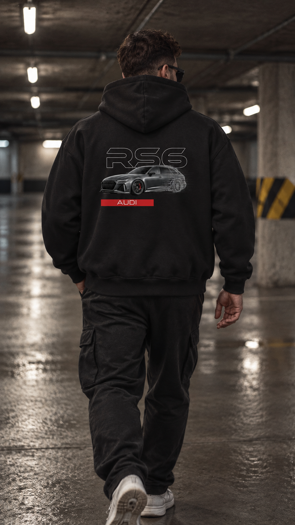 Fast Car personalisierbarer oversized Hoodie