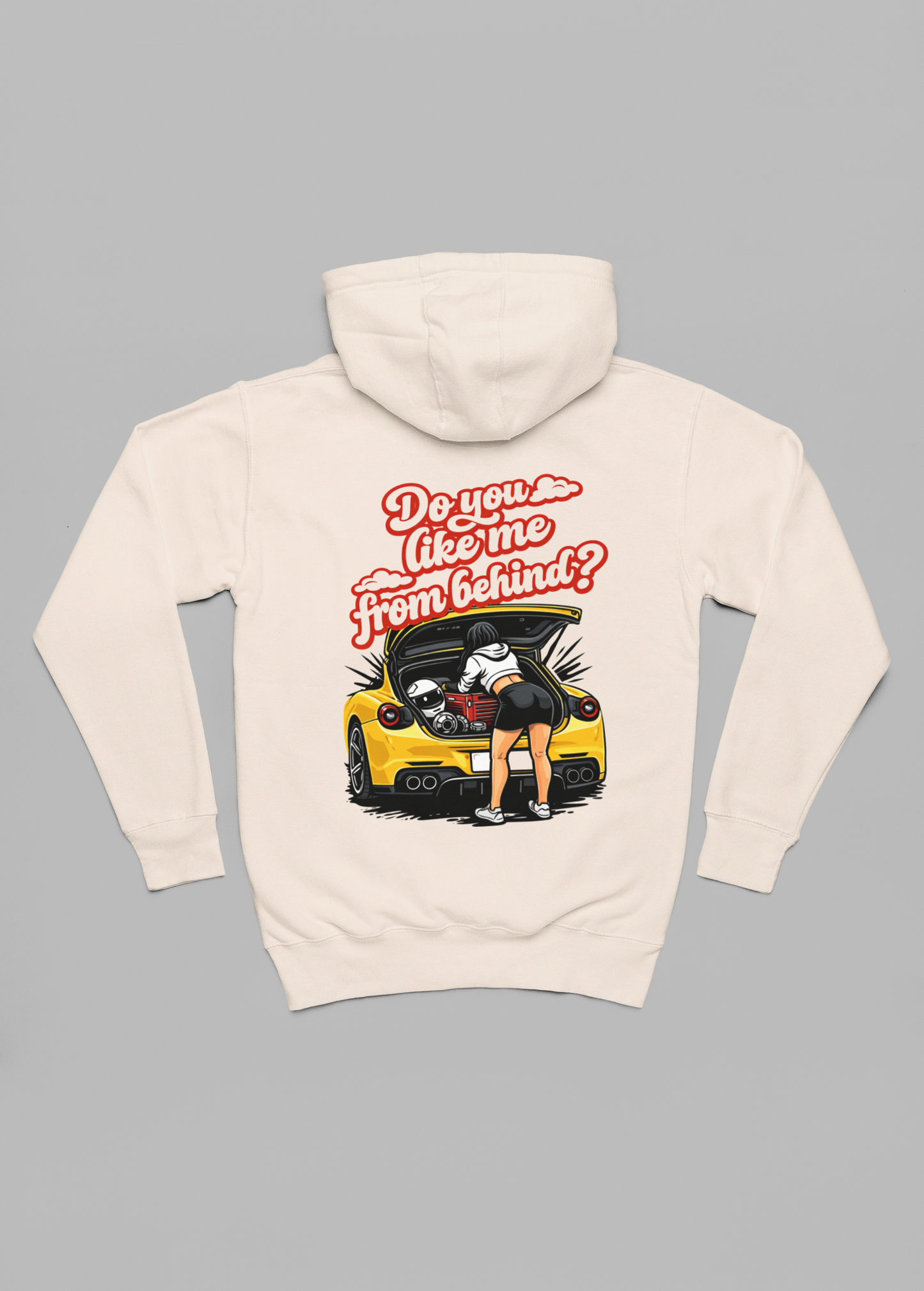do you like me from behind oversized hoodie