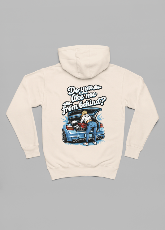 do you like me from behind oversized hoodie
