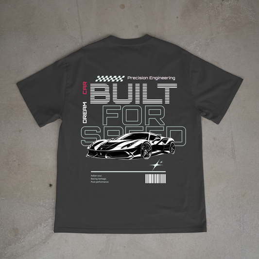 Built for speed oversized tee