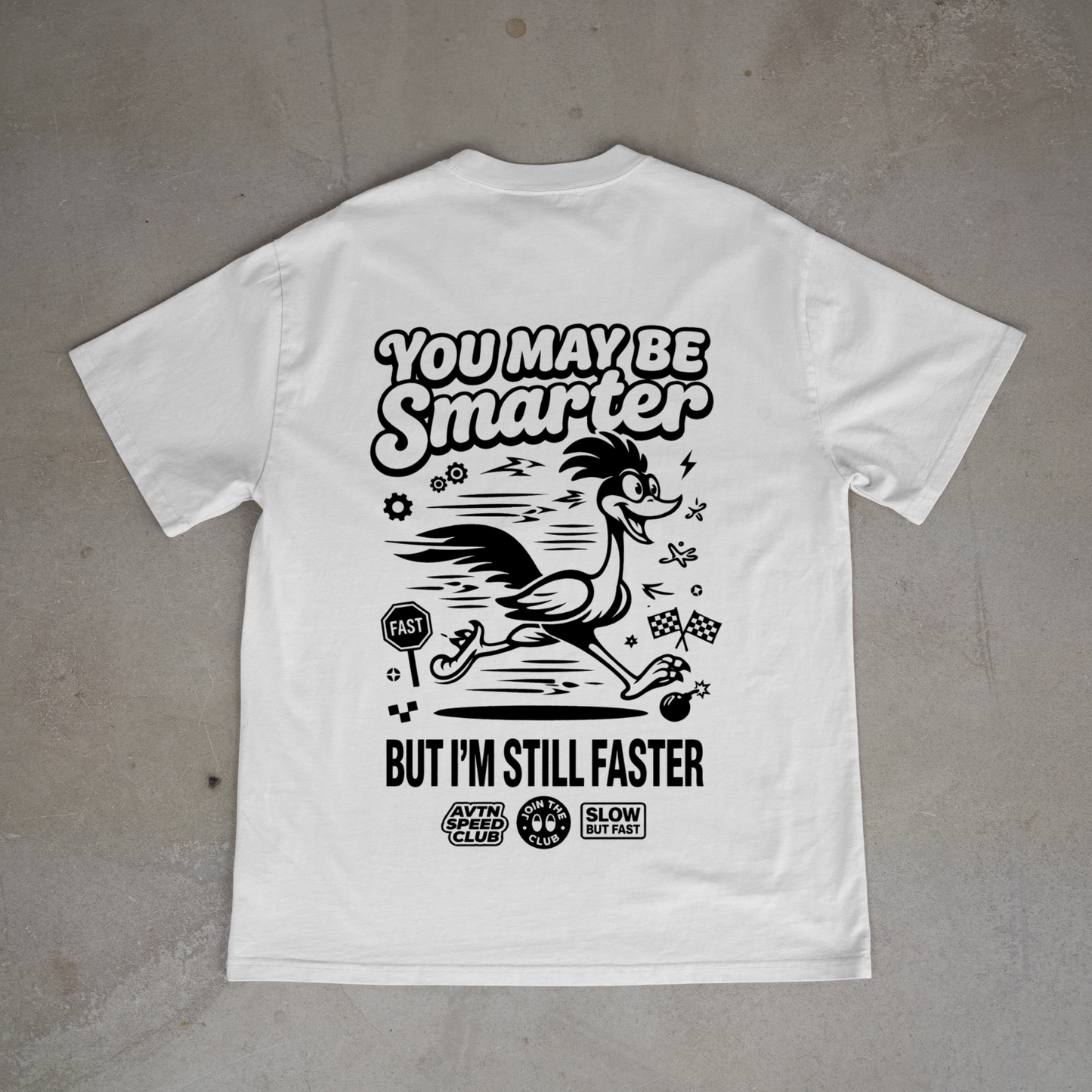 You may be smarter oversized tee