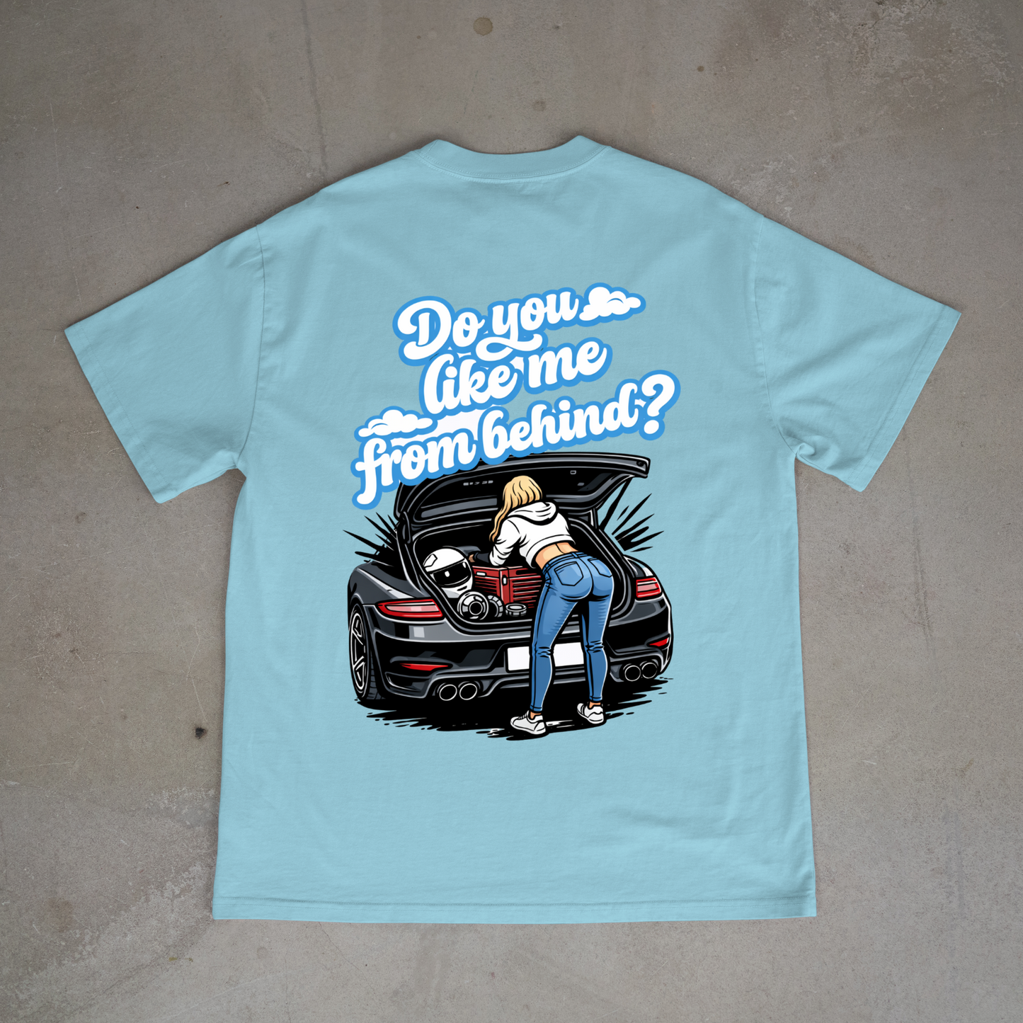 Do you like me from behind oversized tee