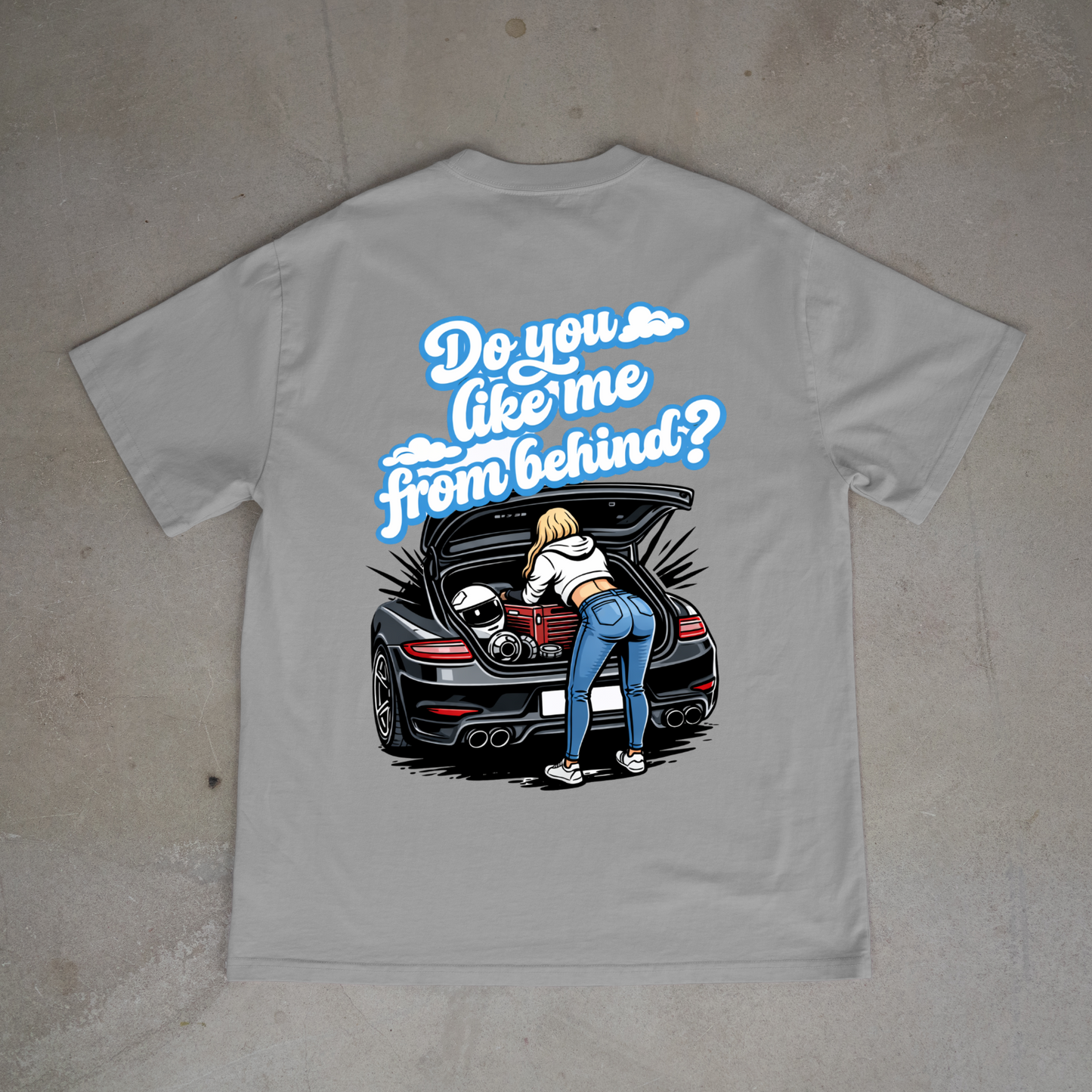 Do you like me from behind oversized tee
