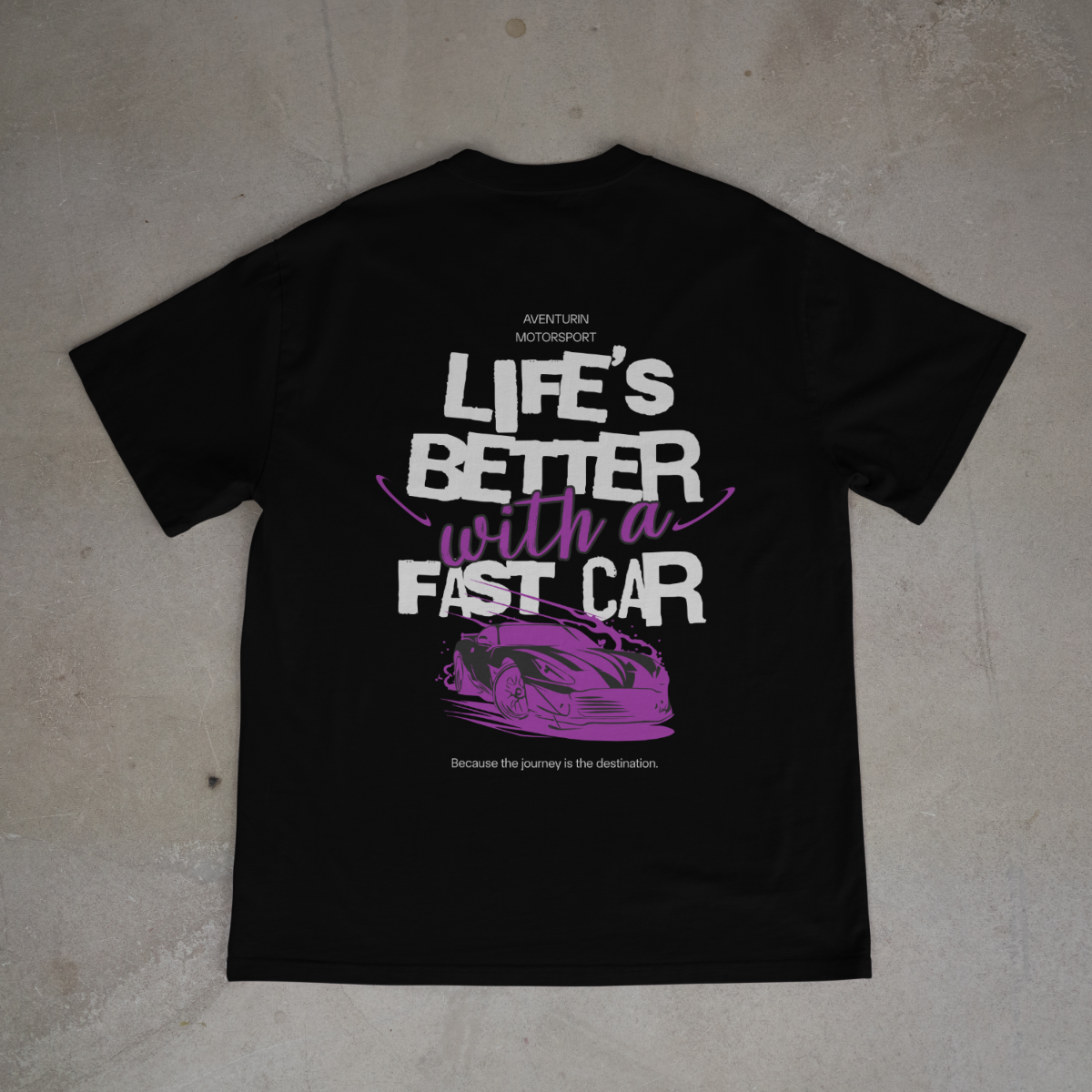fast car oversized tee
