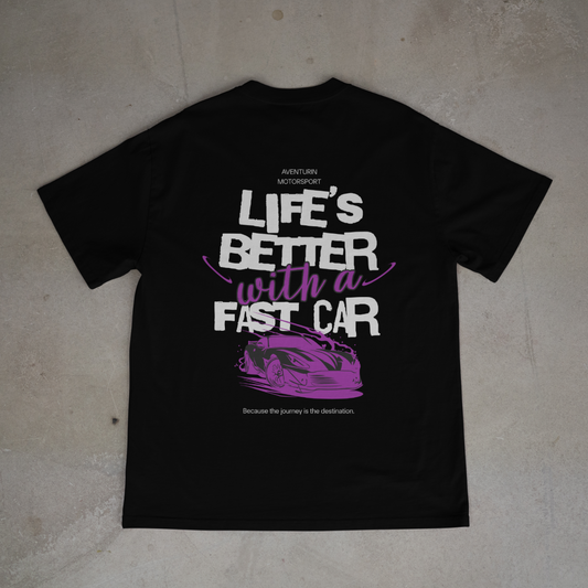 fast car oversized tee