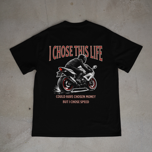 i chose this life oversized tee