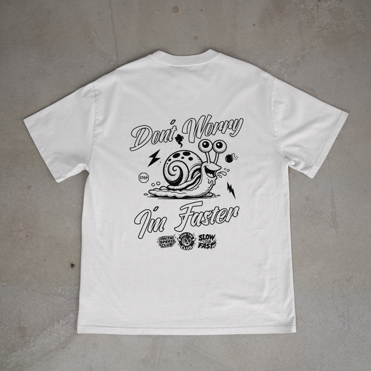 don´t worry i´m faster oversized tee