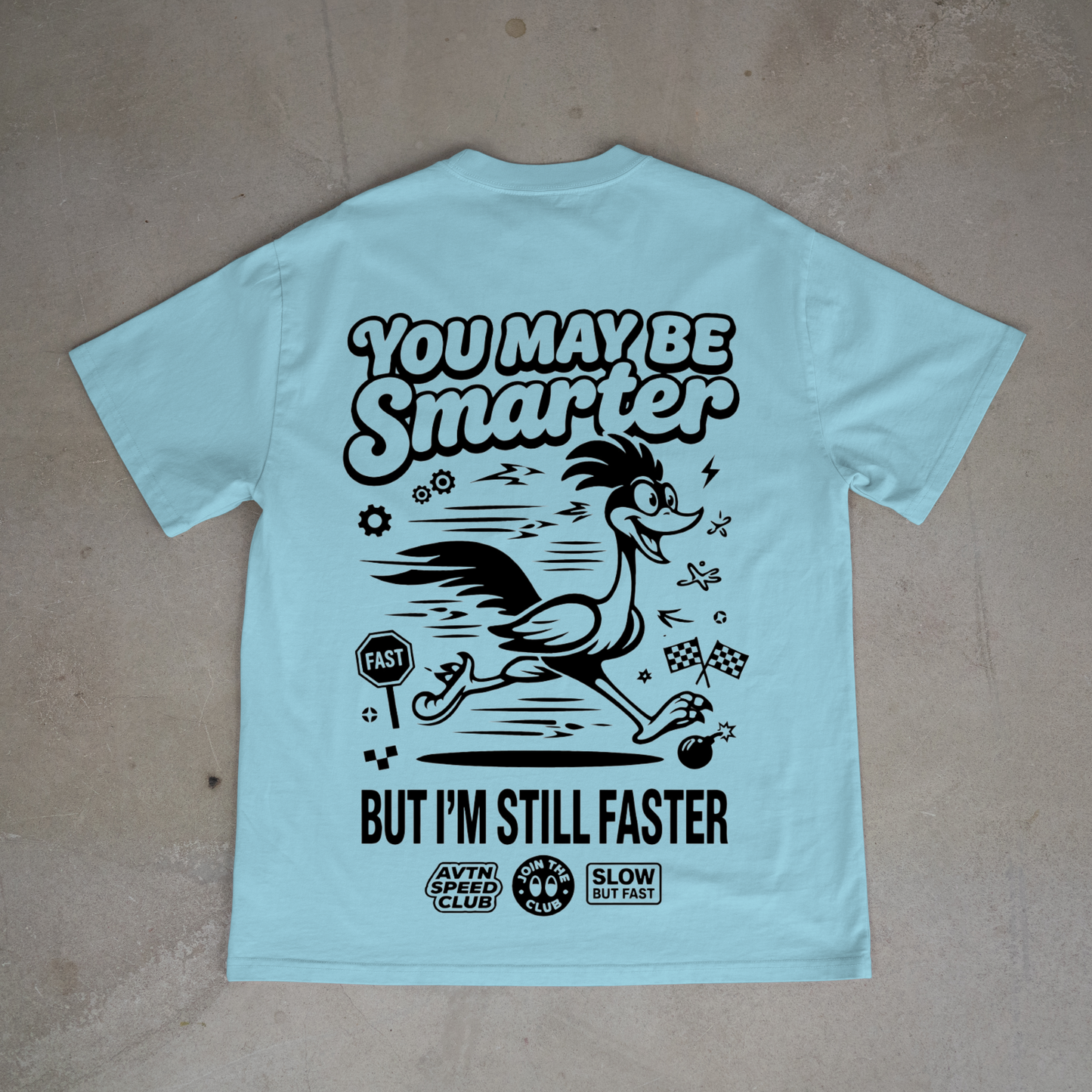 You may be smarter oversized tee