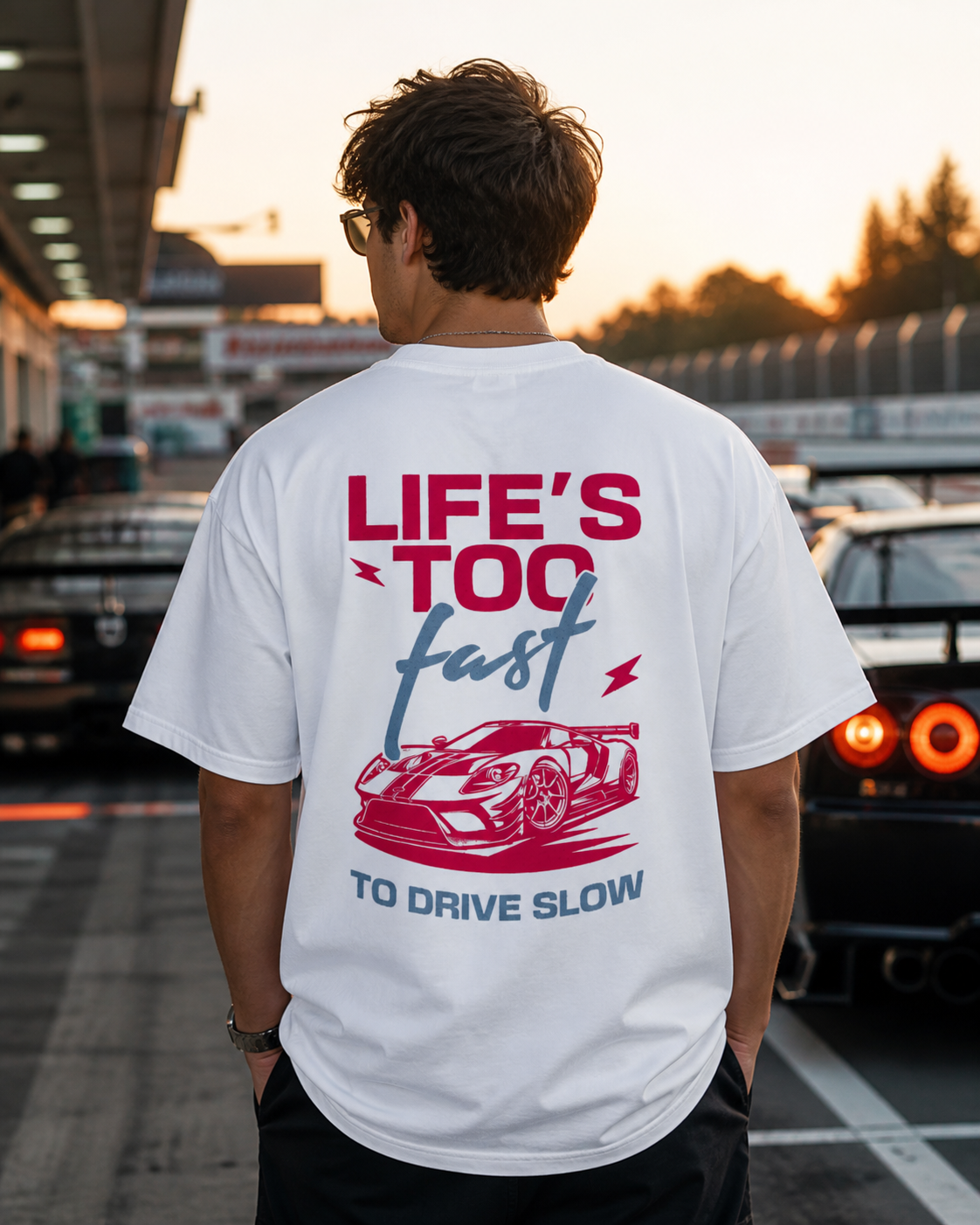 Life too short oversized tee