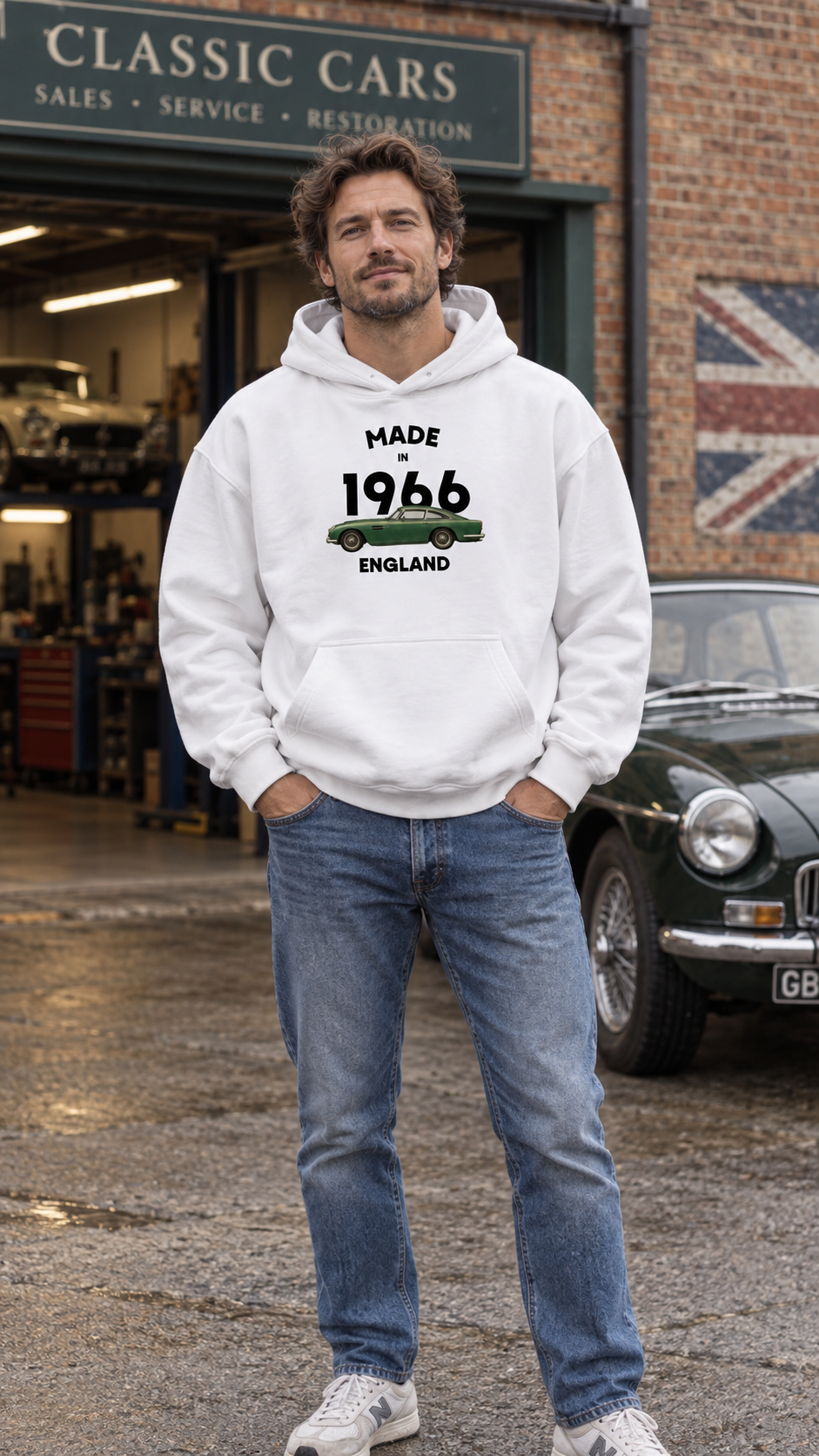 Old Car personalisierbarer oversized Hoodie