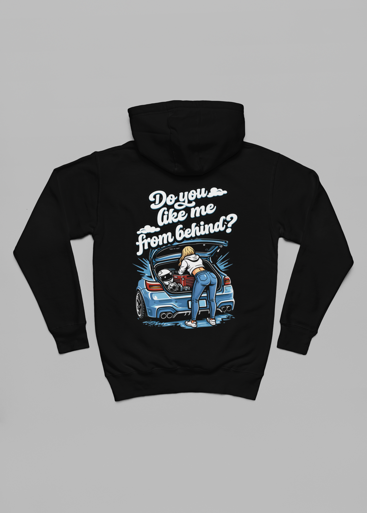 do you like me from behind oversized hoodie