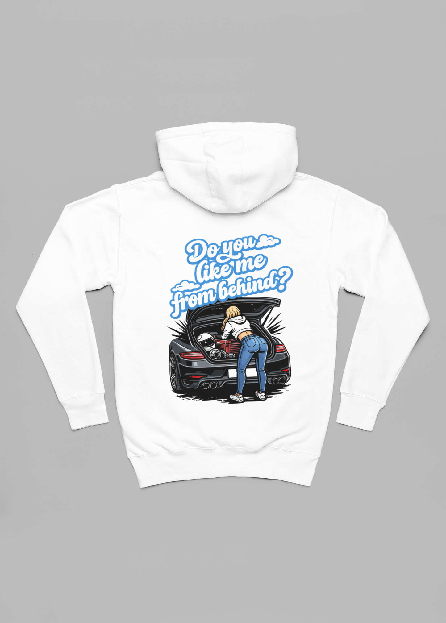 do you like me from behind oversized hoodie