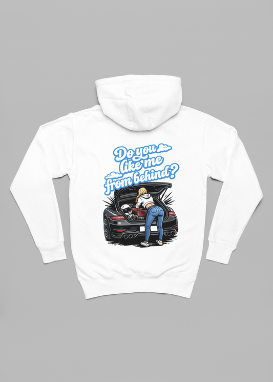 do you like me from behind oversized hoodie