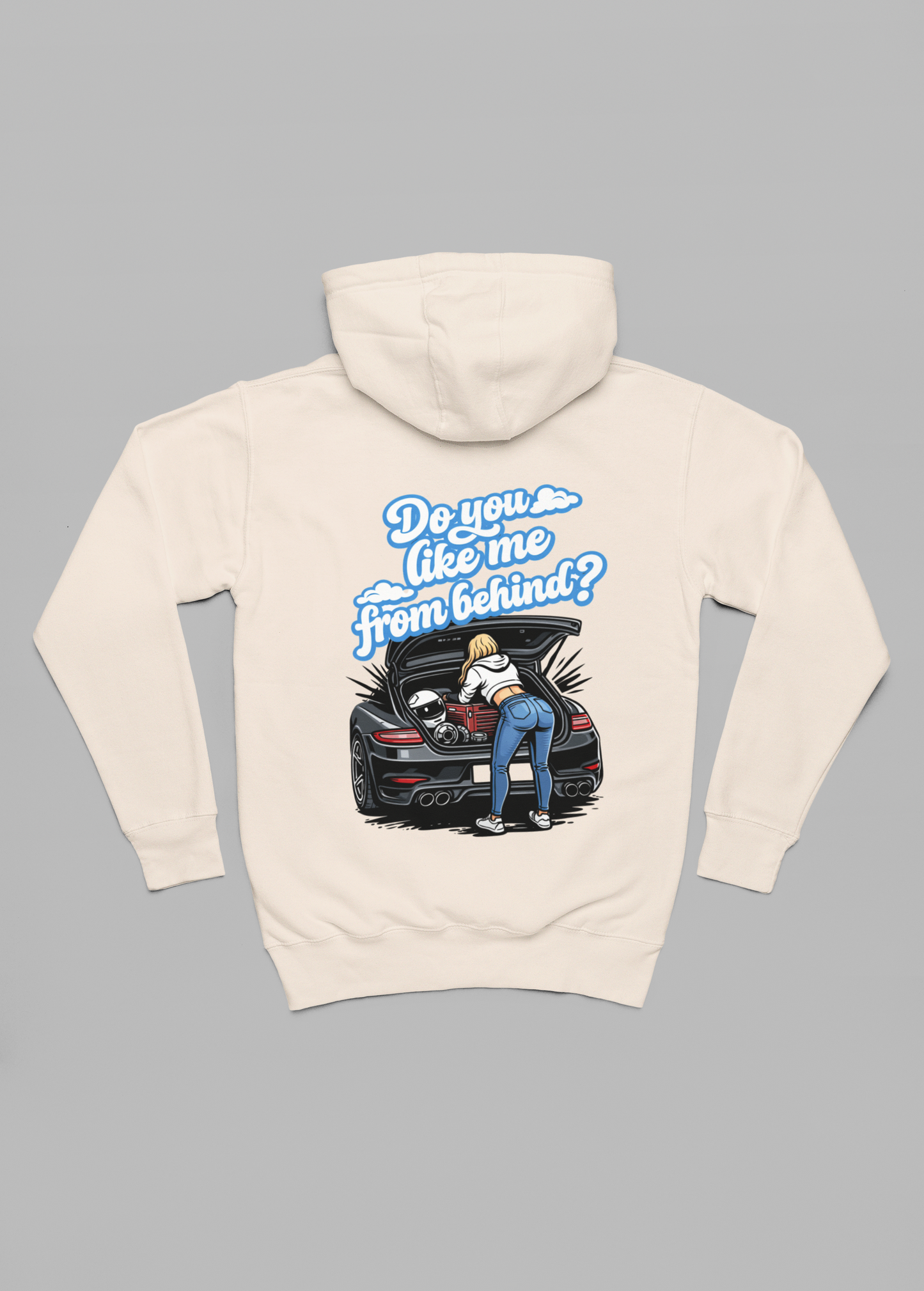 do you like me from behind oversized hoodie