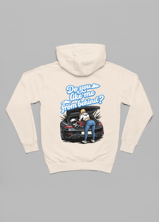 do you like me from behind oversized hoodie