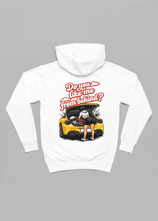 do you like me from behind oversized hoodie