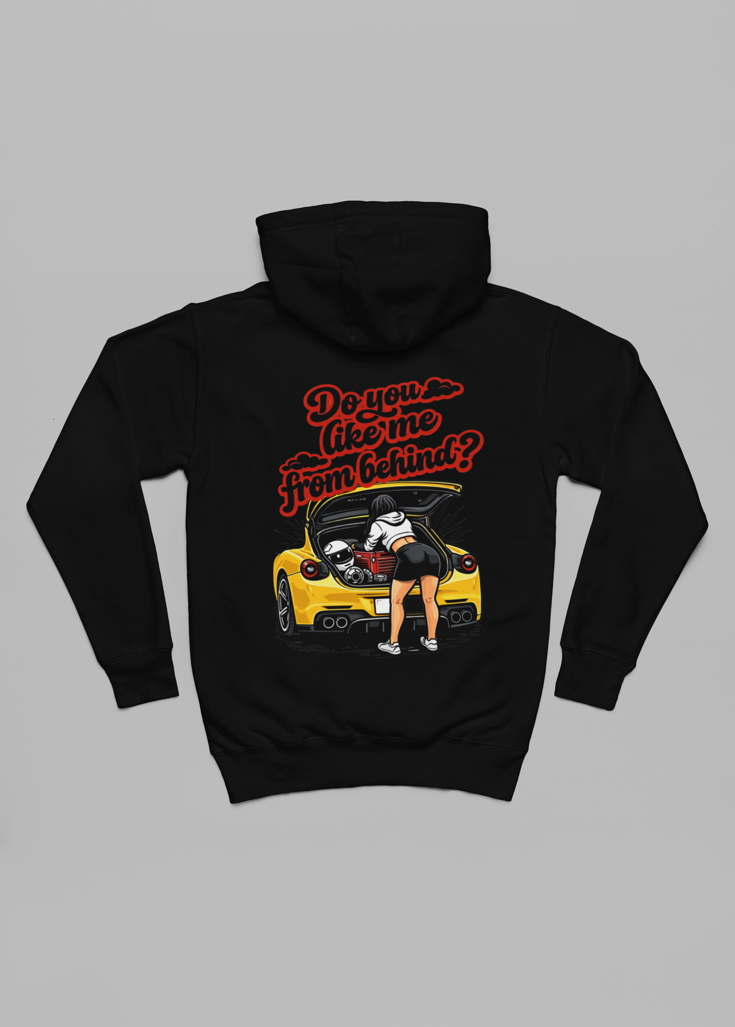 do you like me from behind oversized hoodie