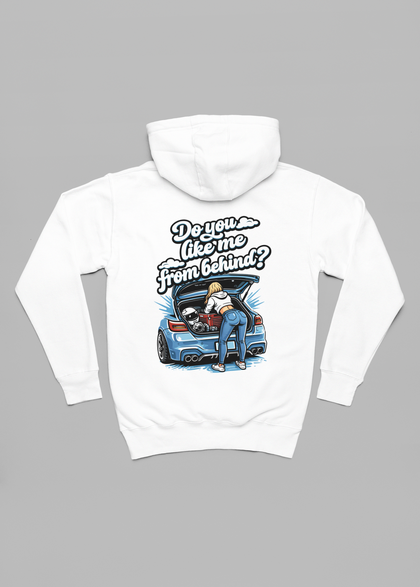 do you like me from behind oversized hoodie