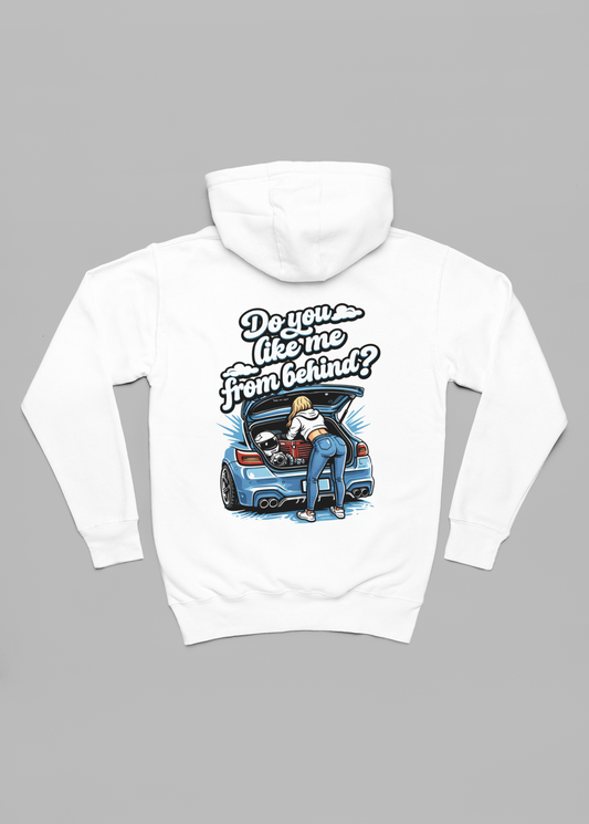 do you like me from behind oversized hoodie